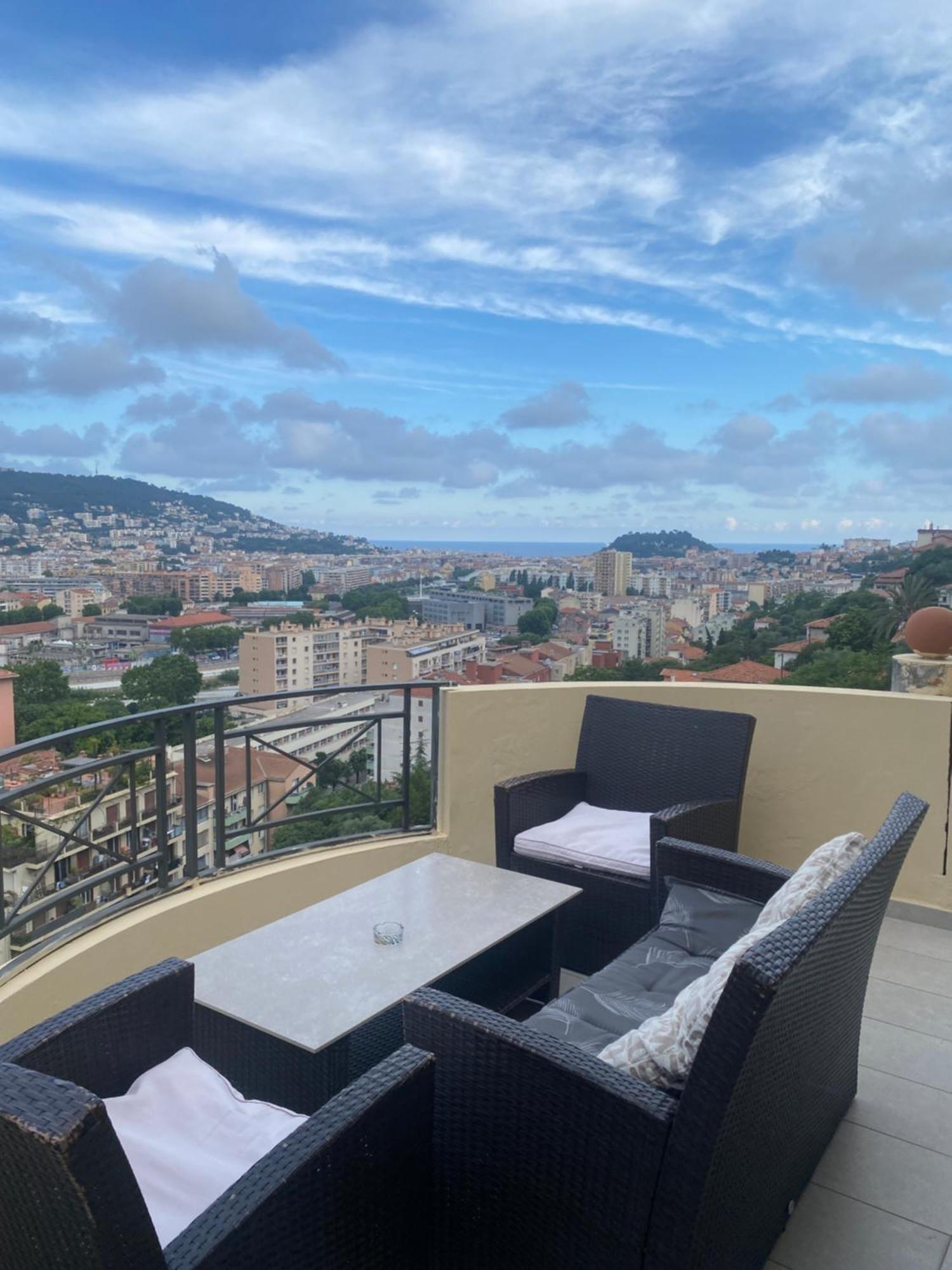 Appartement-Nice 01 Vue Mer - Panoramique Wifi-Parking Ngoại thất bức ảnh