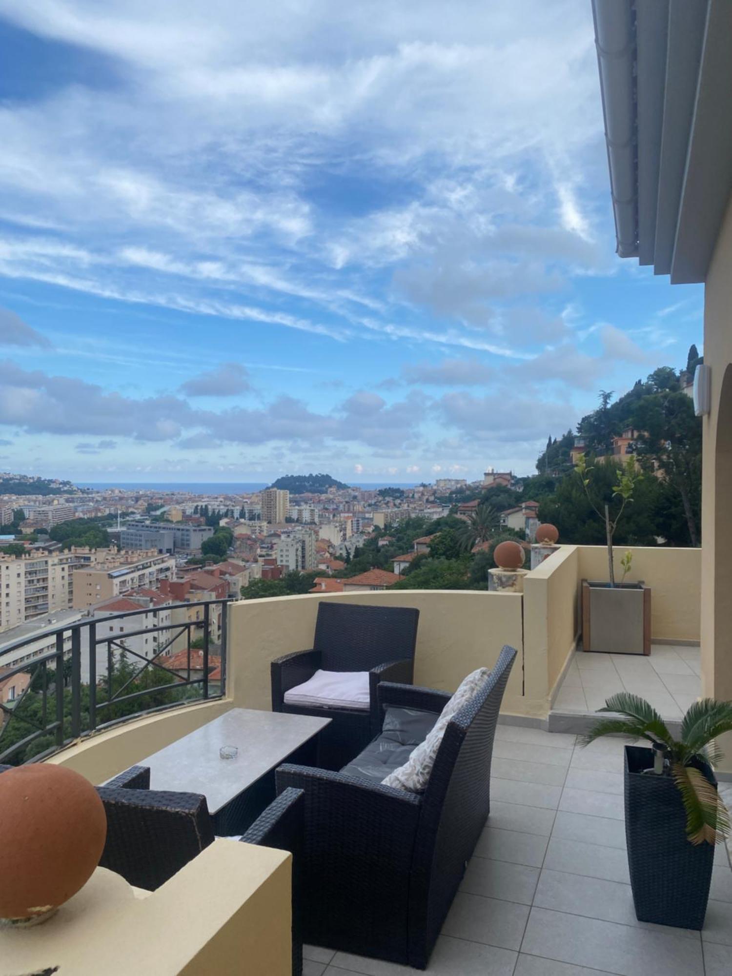 Appartement-Nice 01 Vue Mer - Panoramique Wifi-Parking Ngoại thất bức ảnh